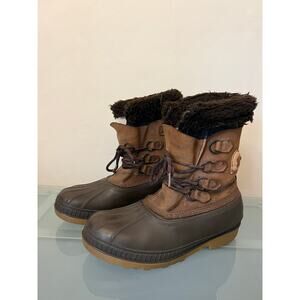 Men’s Sorel boots size 9 winter snow wool liner insulated caribou brown
